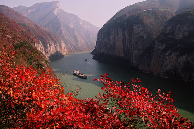 Jangtse im Herbst