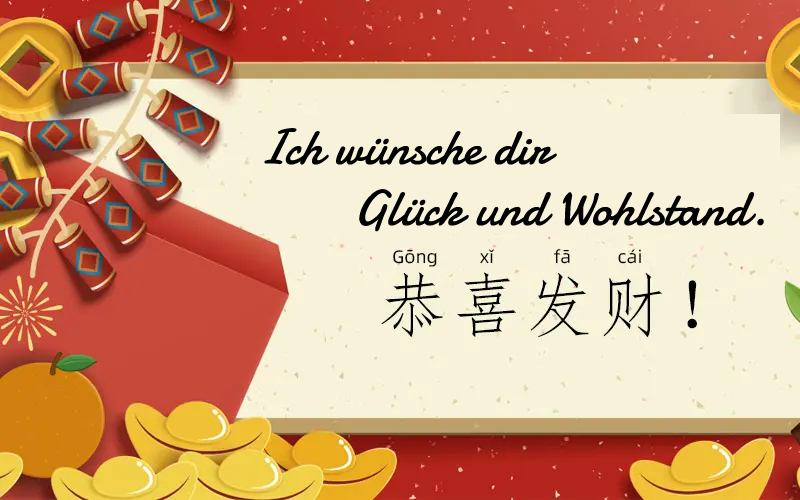 Chinesisches Neujahr Grüße