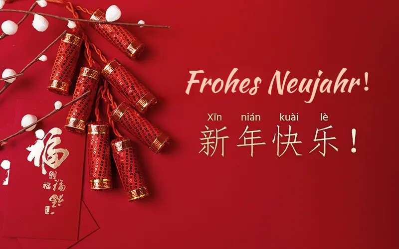 Chinesisches Neujahr Grüße