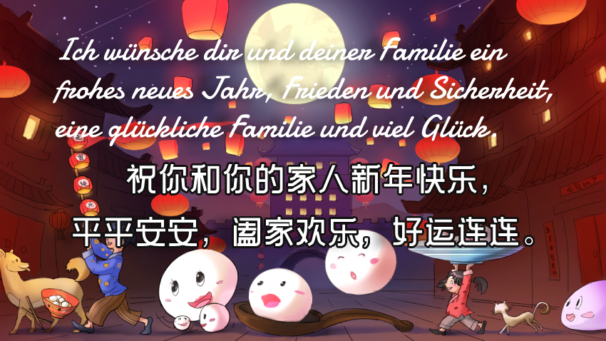 Chinesisches Neujahr Grüße